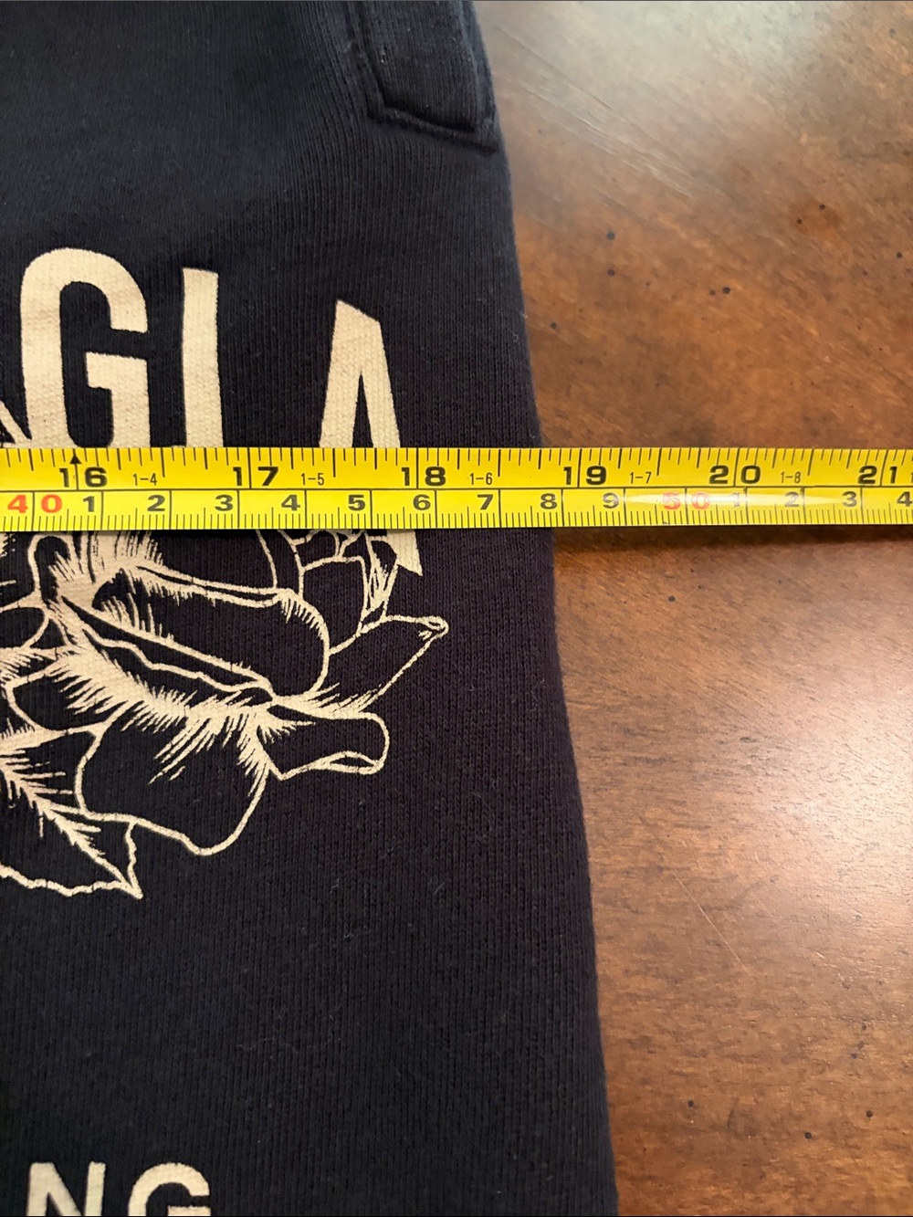 YoungLA Black Sweatpants with Cream Graphic Print - Picture 5 of 10